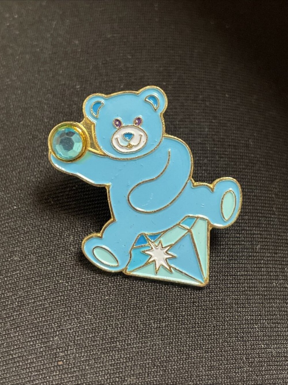Build A Bear Workshop Gem Of A Friend Blue 2008 Lapel Pin Babw Teddy